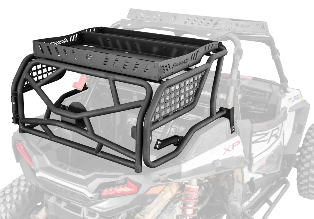SuperATV Outfitter Sport Bed Rack for Polaris RZR XP 1000 2014-2023 - Image 2