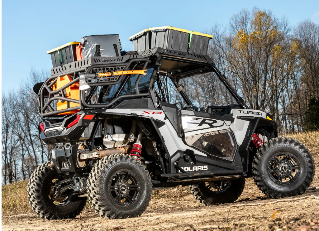 SuperATV Outfitter Sport Bed Rack for Polaris RZR XP 1000 2014-2023 - Image 3