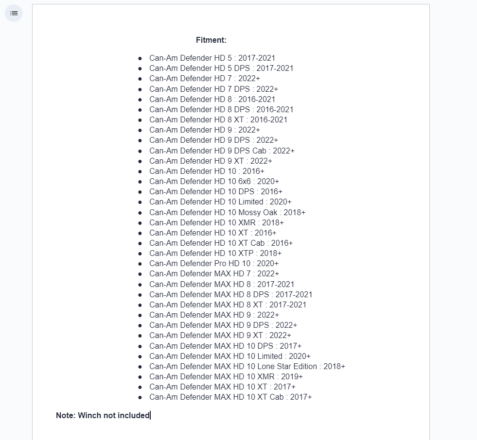 SuperATV Winch Ready Front Bumper For Can-Am Defender HD 5/7/8/9/10 - Image 5