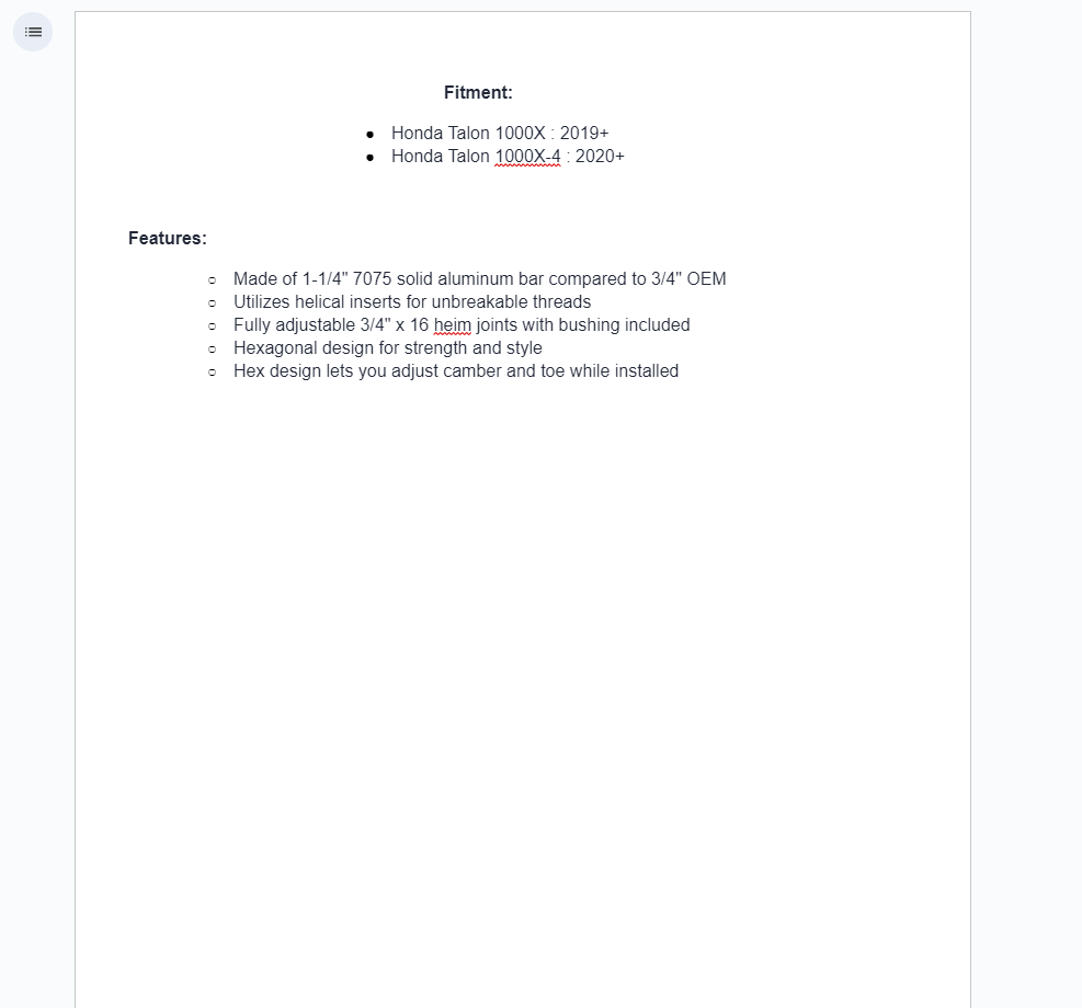SuperATV Billet Aluminum Radius Arms For Honda Talon 1000X / 1000X-4 - Image 5