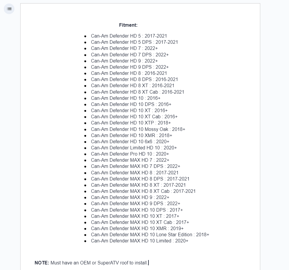 SuperATV Sliding Rear Windshield For Can-Am Defender HD 5/7/9/10 - Image 6