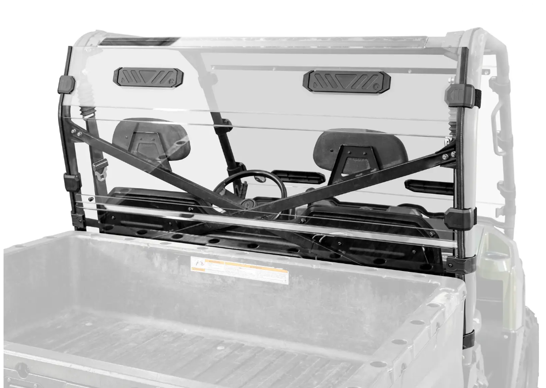 SuperATV Vented Full Rear Windshield For Polaris Ranger