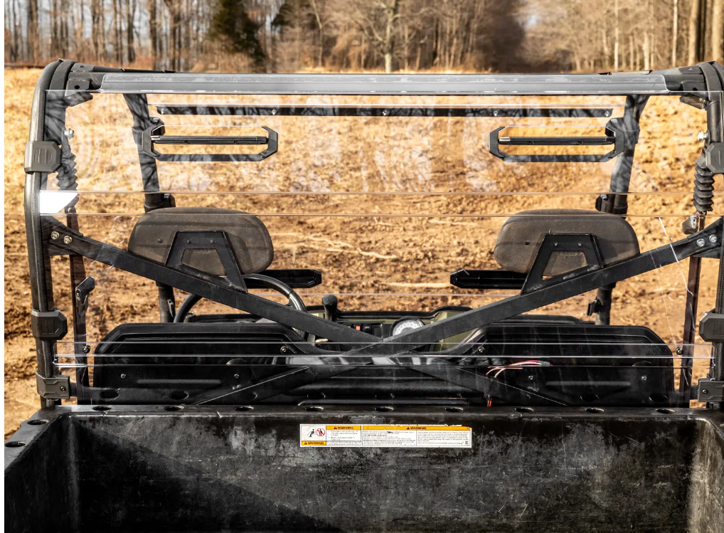 SuperATV Vented Full Rear Windshield For Polaris Ranger - Image 2