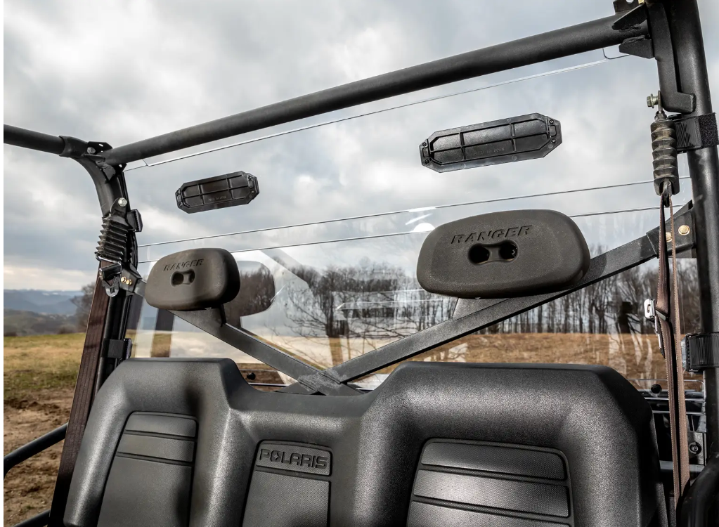 SuperATV Vented Full Rear Windshield For Polaris Ranger - Image 3