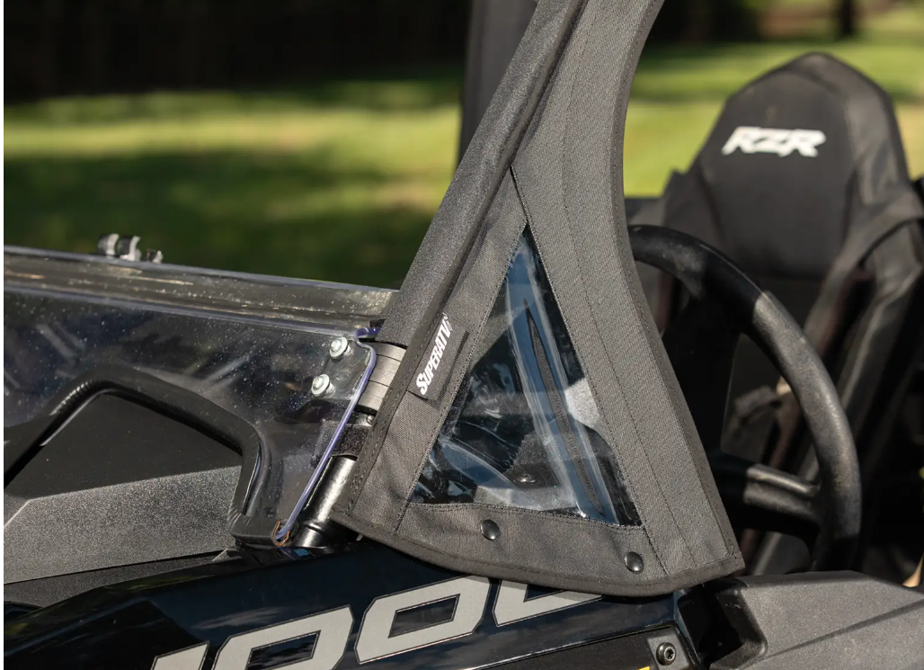 SuperATV Primal Soft Cab Enclosure Upper Doors For Polaris RZR XP - 4 Door - Image 4