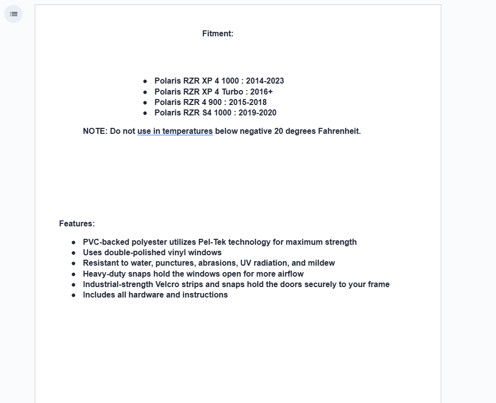 SuperATV Primal Soft Cab Enclosure Upper Doors For Polaris RZR XP - 4 Door - Image 5