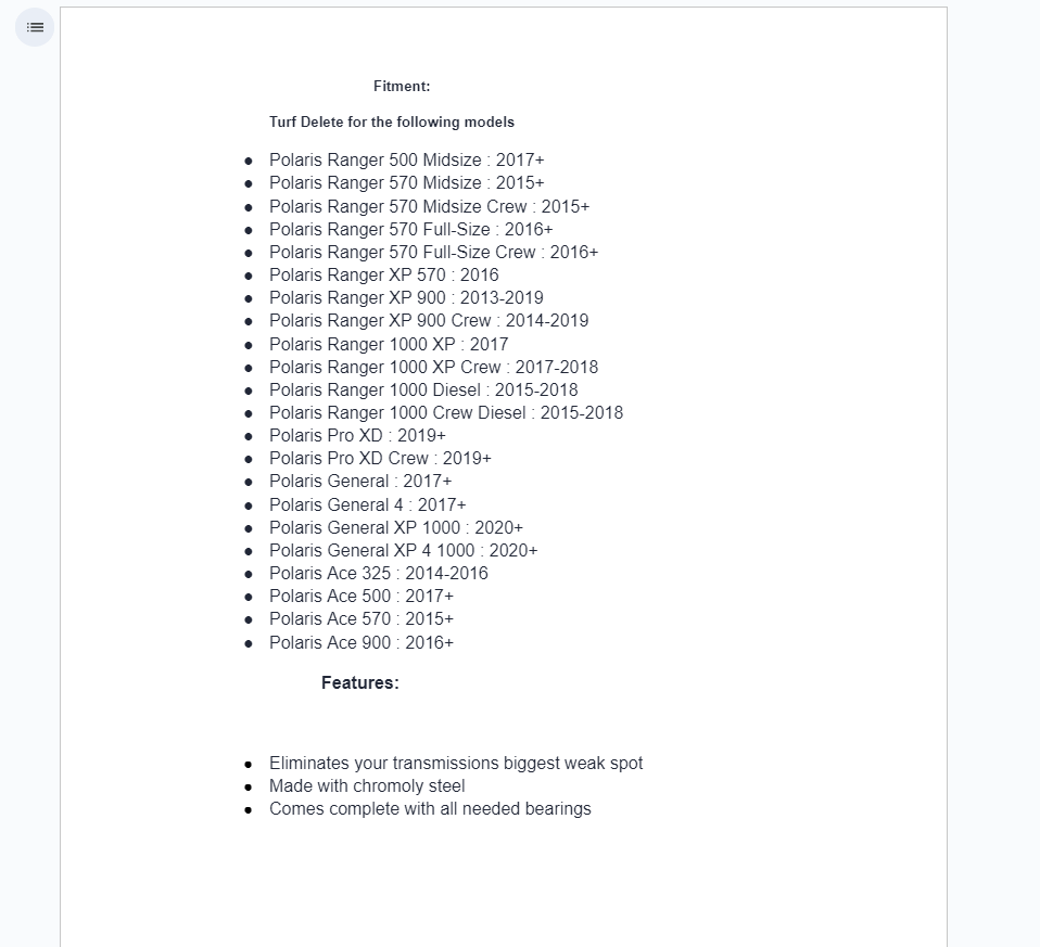 SuperATV Turf Mode Del Kit For Polaris Ranger / General / Ace / Pro XD - Image 3