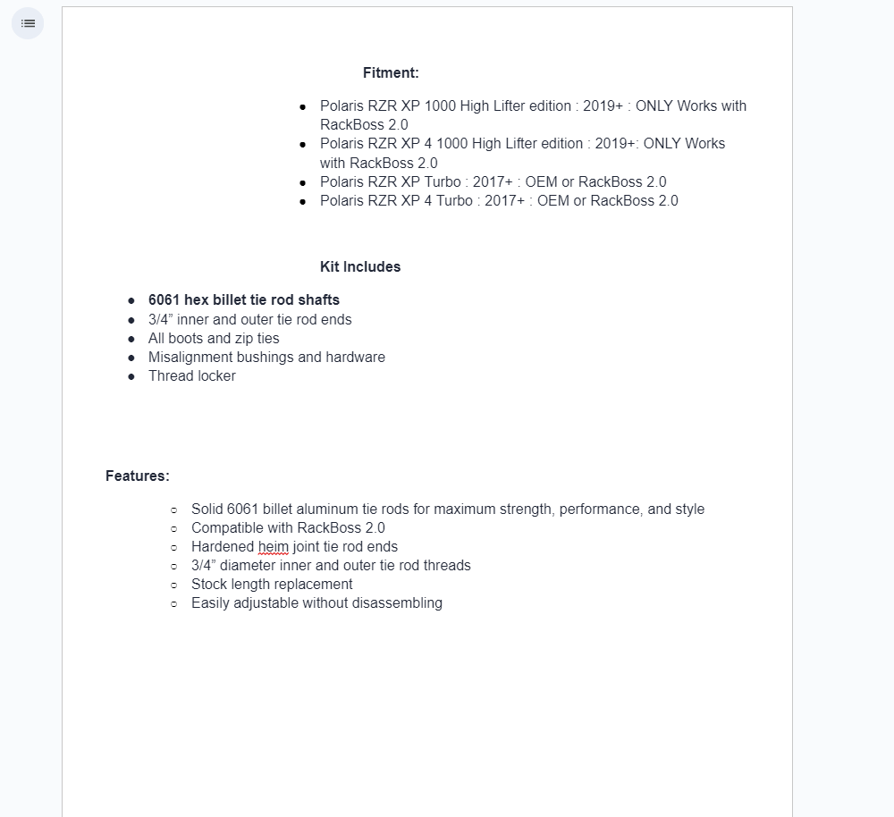SuperATV RackBoss 2.0 Billet Hex Tie Rod Kit For Polaris RZR XP - Image 4