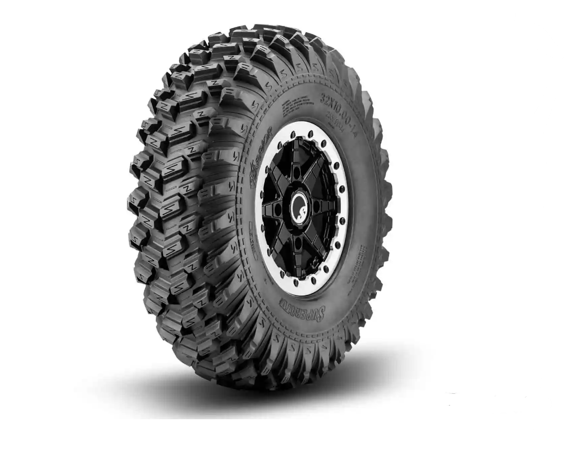 SuperATV XT Warrior 30x10-14, 4/137 On Healy Lock Beadlock Rims-Set of 4