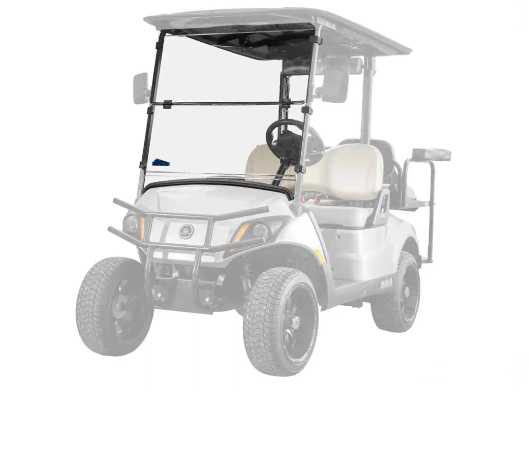 SuperATV Flip Down Windshield For Corsa Blue Yamaha Drive 2 2003+