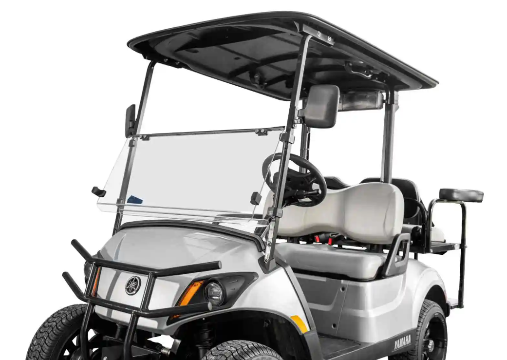 SuperATV Flip Down Windshield For Corsa Blue Yamaha Drive 2 2003+ - Image 2