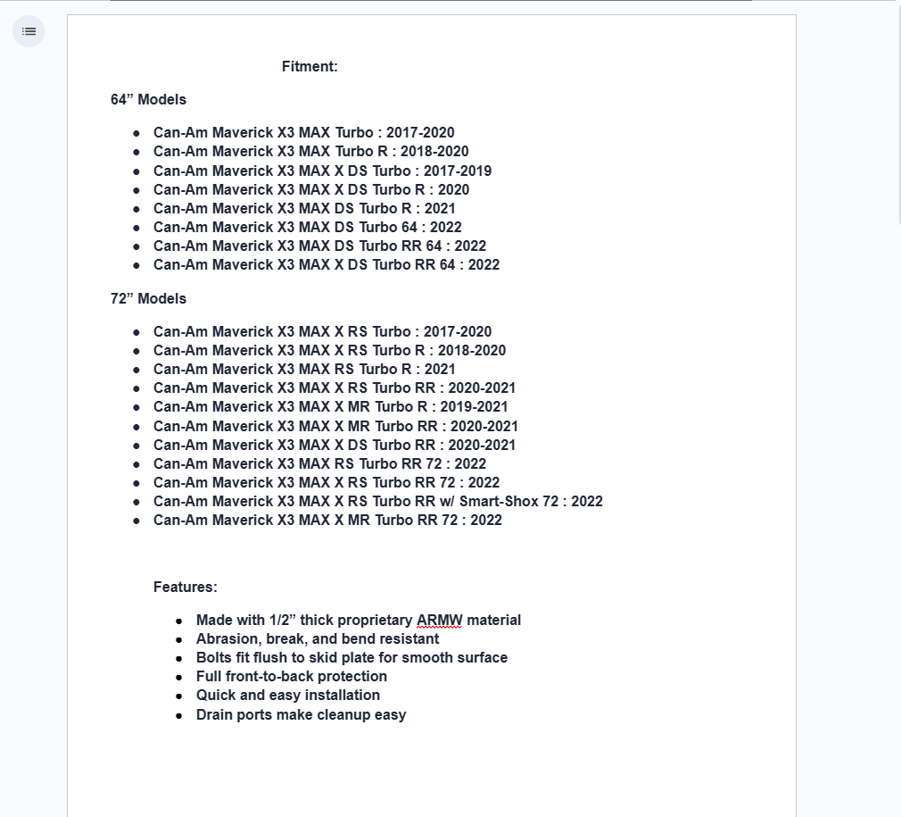 SuperATV Full Skid Plate For Can-Am Maverick X3 MAX - Image 2