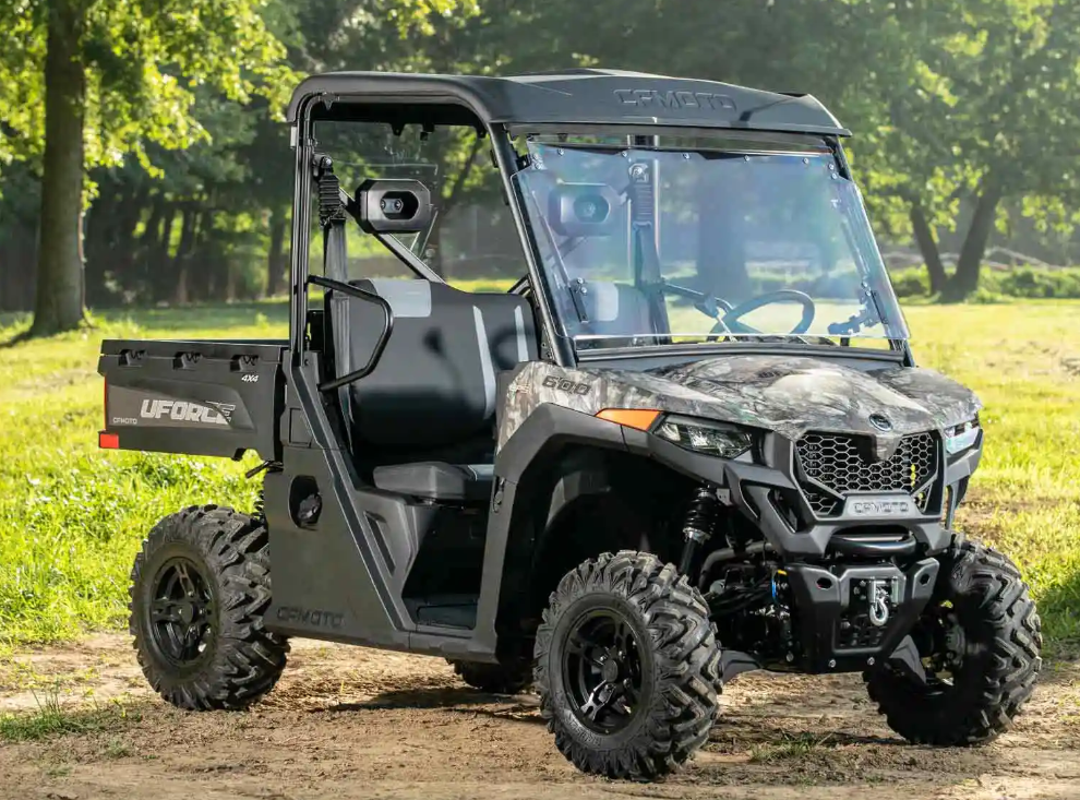 SuperATV Scratch Resistant Flip Windshield For CF Moto UForce 600 2021-2022 - Image 3