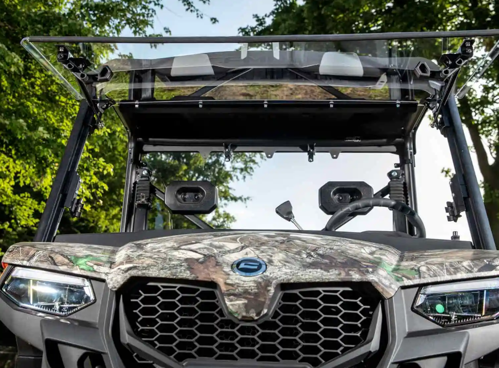 SuperATV Scratch Resistant Flip Windshield For CF Moto UForce 600 2021-2022 - Image 4