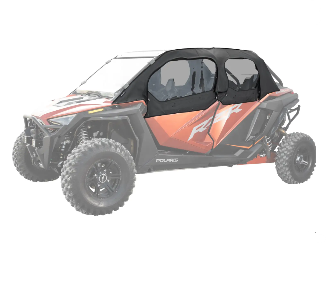 SuperATV Primal Soft Cab Enclosure Upper Doors For Polaris RZR Turbo R4/ XP4