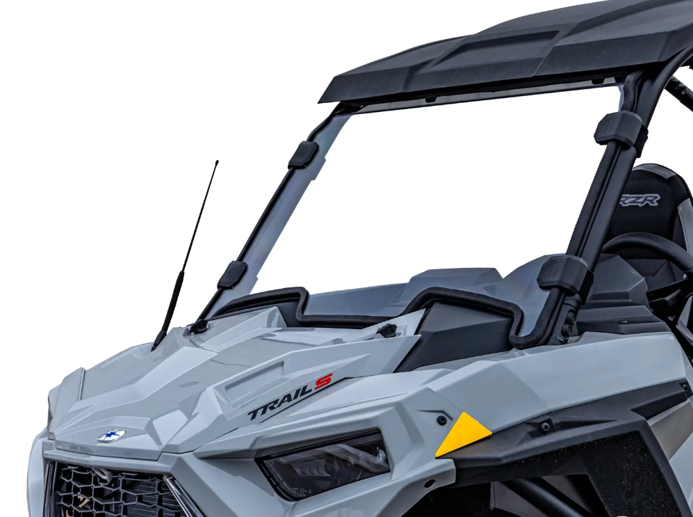 SuperATV Scratch Resistant Full Windshield For Polaris RZR Trail/ Trail S 2021+