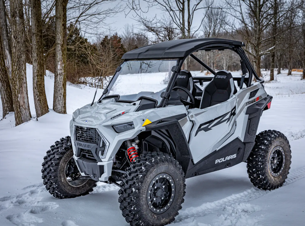 SuperATV Scratch Resistant Full Windshield For Polaris RZR Trail/ Trail S 2021+ - Image 4