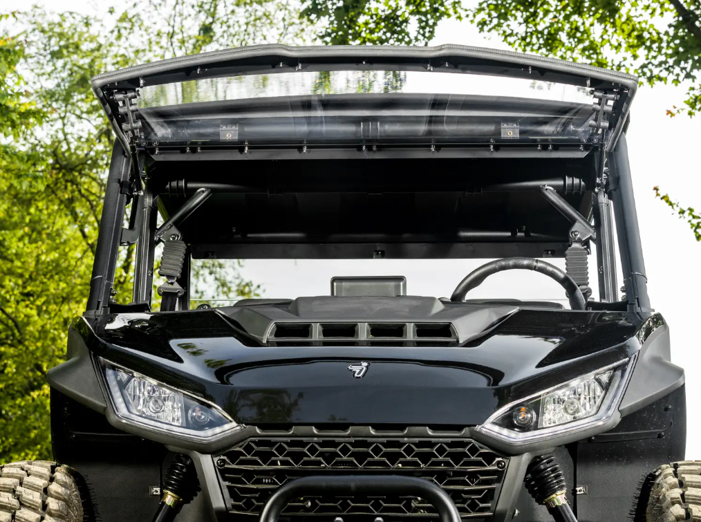 SuperATV Scratch Resistant Flip Windshield For Segway UT10 Crew 2024+ - Image 3