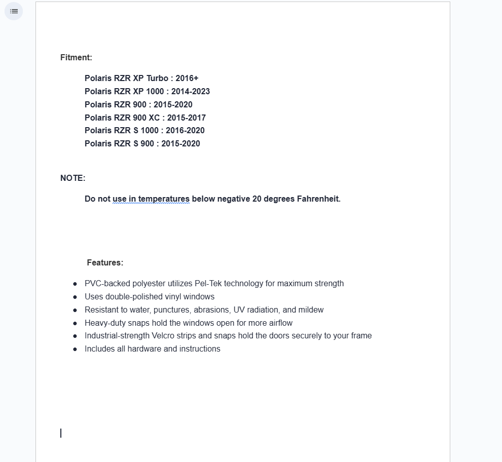 SuperATV Primal Soft Cab Enclosure Upper Doors For Polaris RZR - Image 5