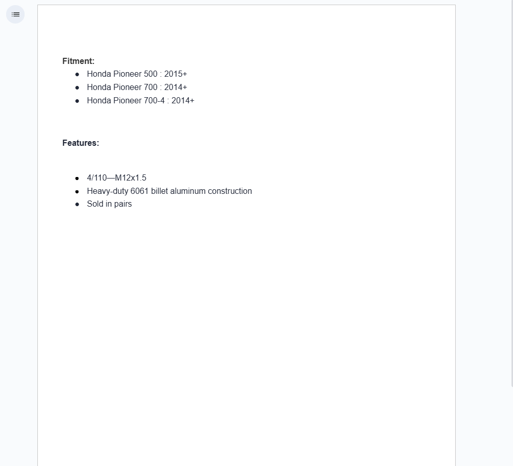 SuperATV 1.5" Wheel Spacer For Honda Pioneer — 4/110 M12x1.5 - Image 3