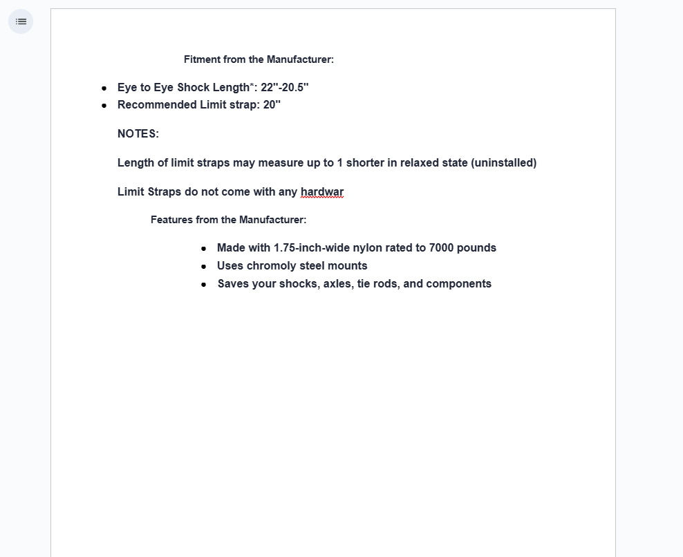 SuperATV 20" Limit Strap - Universal - Image 2