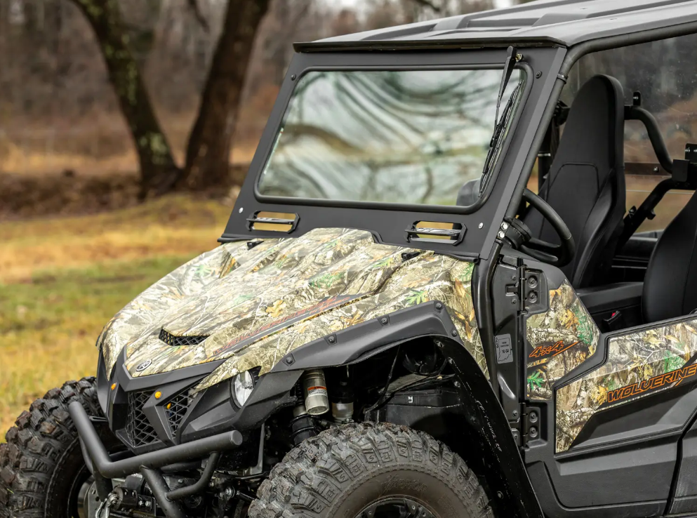 SuperATV Front Glass Windshield For Yamaha Wolverine X2/X4 - Image 3