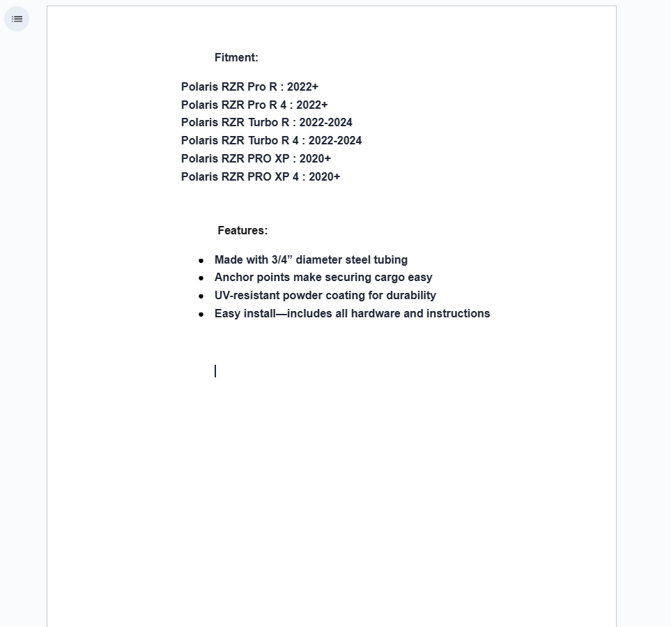 SuperATV Bed Enclosure For Polaris RZR PRO R/Turbo R / XP - Image 5