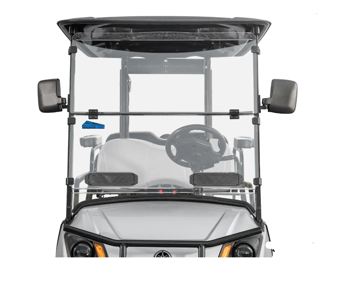 SuperATV Flip Down Vented Windshield For Yamaha Corsa Blue Drive 2 2003+ - Image 2