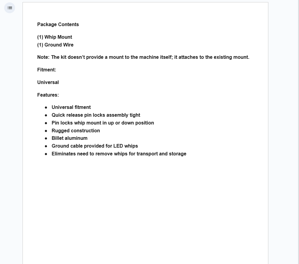 Assault Industries Quick Release Folding Whip Mount - Image 7