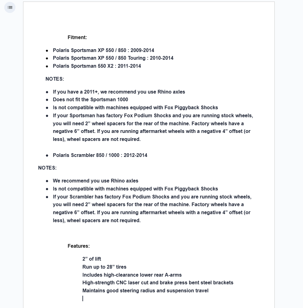 SuperATV 2" Lift Kit For Polaris Sportsman XP / Scrambler - Image 9