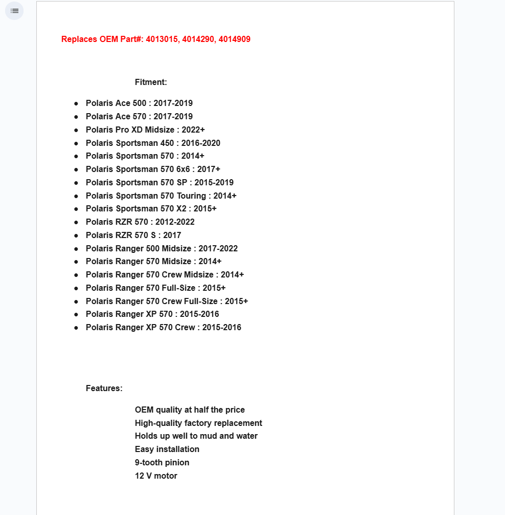 SuperATV Up & Running Starter For Polaris Ace/ Sportsman/ RZR/ Ranger - Image 2