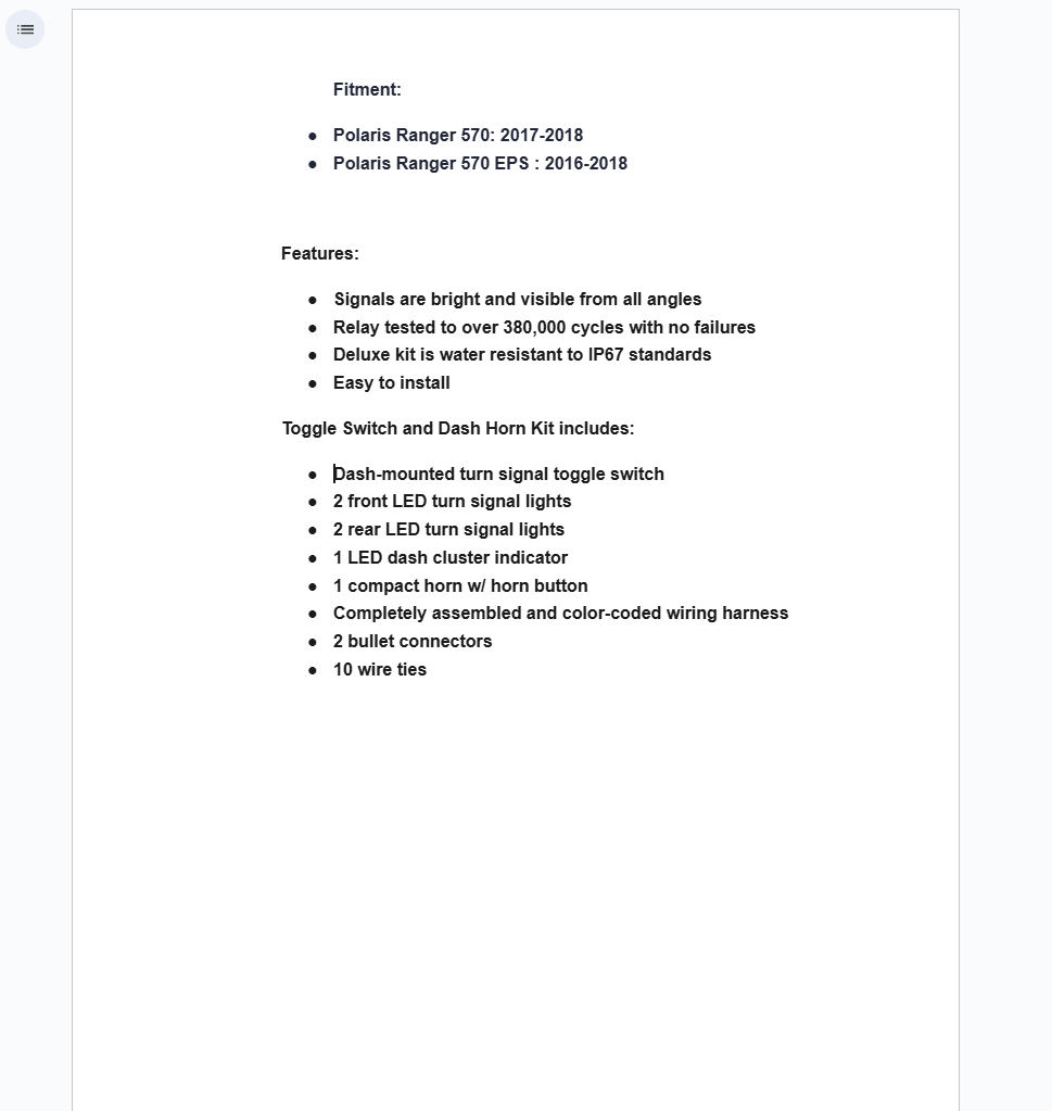 SuperATV Plug & Play Turn Signal Kit For Polaris Ranger 570 2016-2018 - Image 2