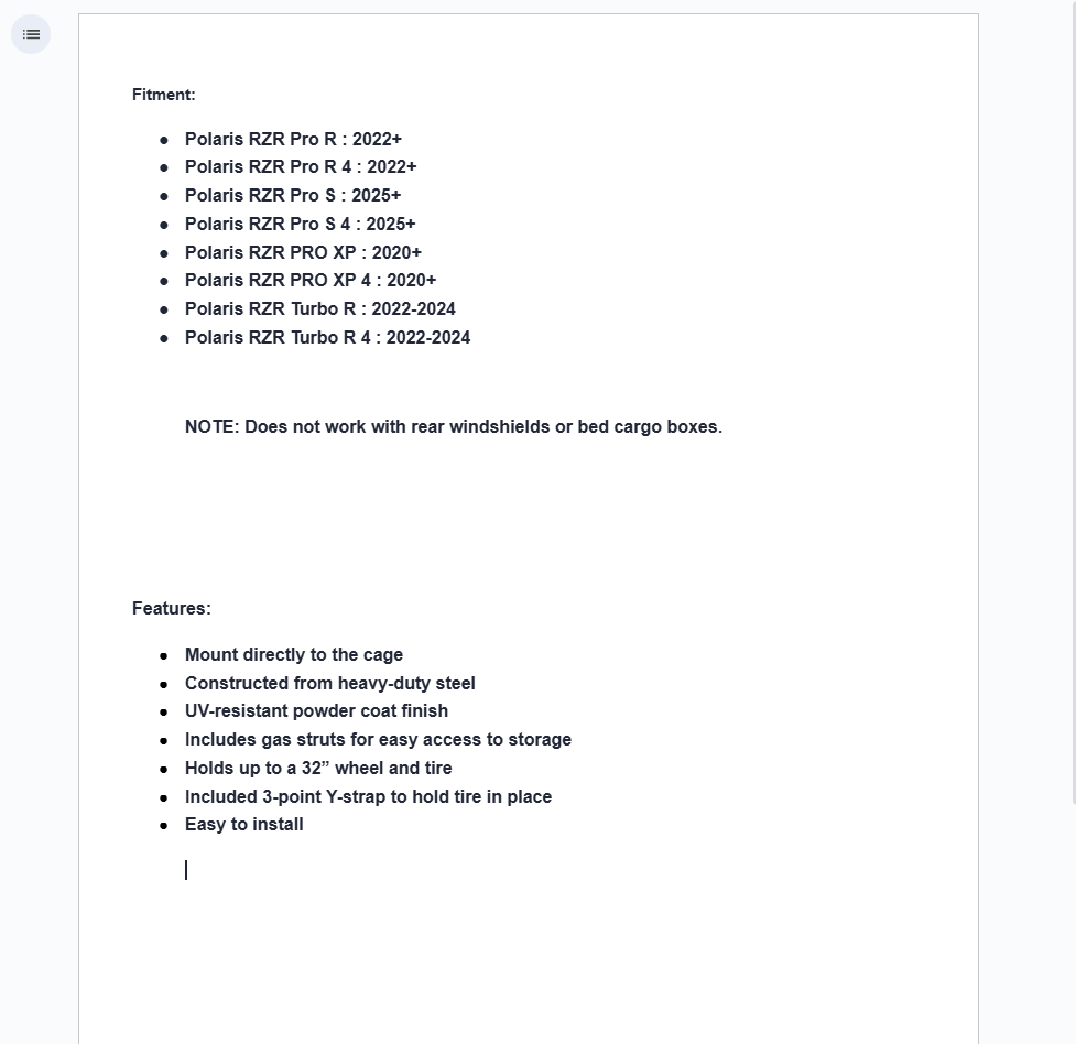 Assault Industries Adventure Rack For Polaris RZR Pro XP, Turbo R, Pro R, Pro S - Image 5