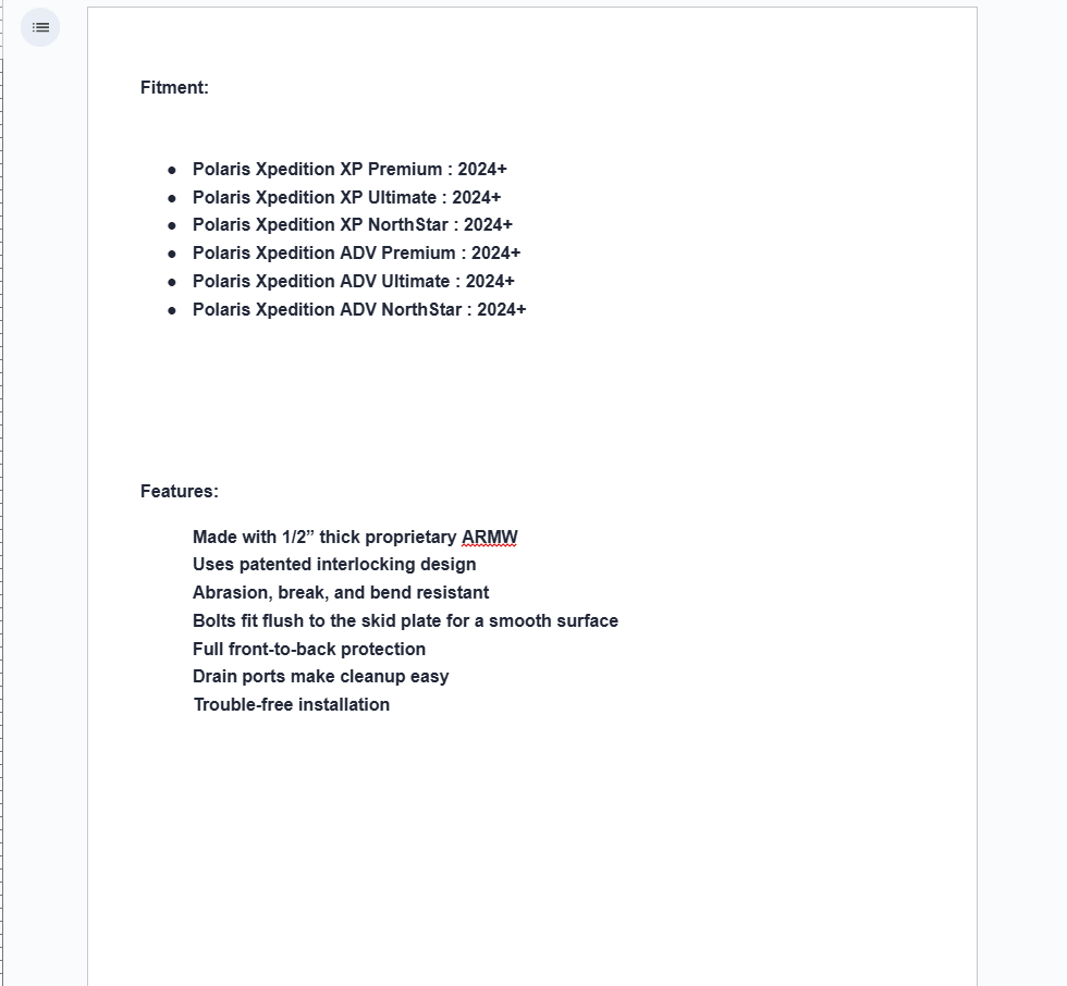 SuperATV Full Skid Plate For Polaris Xpedition XP/ADV 2024+ - Image 4