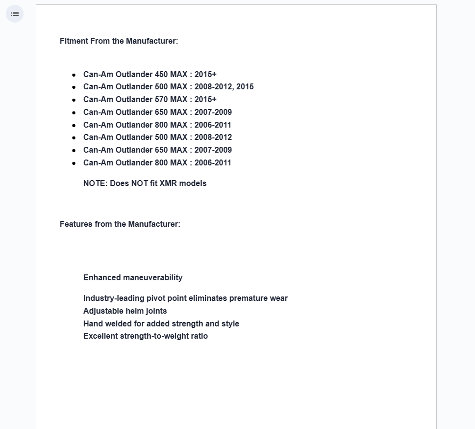 SuperATV Power Steering Kit For Can-Am Outlander/ Renegade (Gen 1) - Image 5