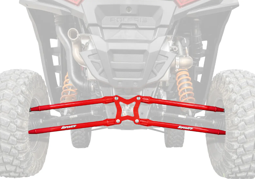 SuperATV Red Radius Arms For Polaris RZR XP/ 1000 2024+
