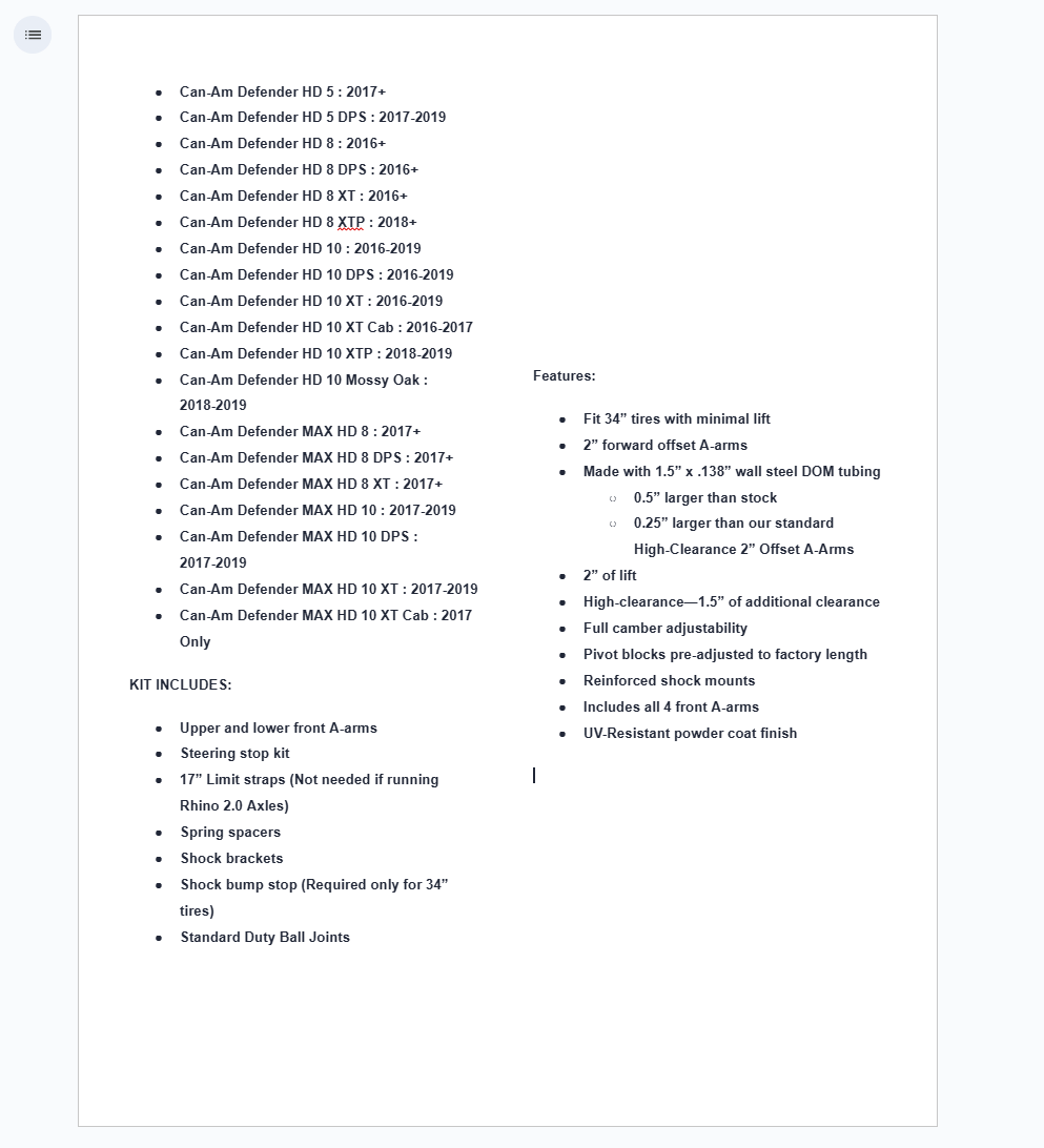 SuperATV Atlas Pro BFT Suspension Kit For Can Am Defender - Image 6