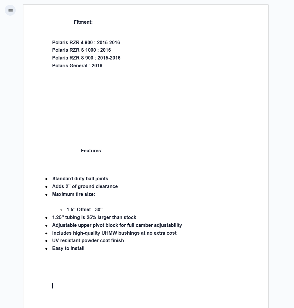 SuperATV Orange 1.5" Forward Offset A-Arms For Polaris RZR 4, S / General 2016 - Image 3