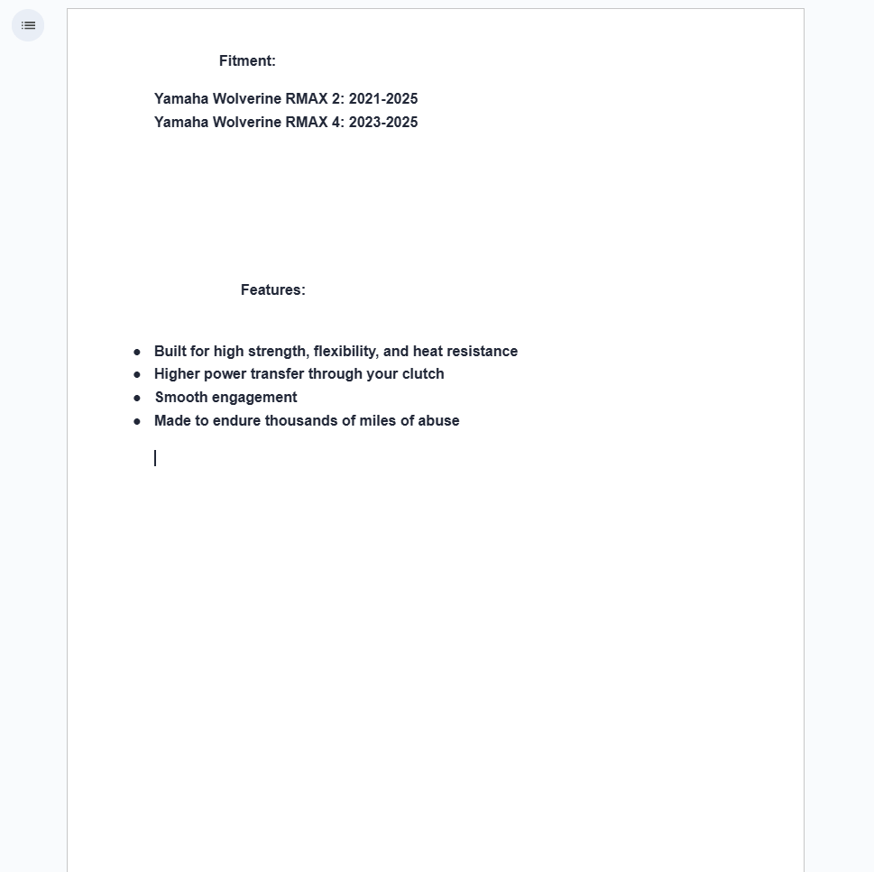 SuperATV Extreme Badass CVT Drive Belt For Yamaha Wolverine RMAX2/4 - Image 2