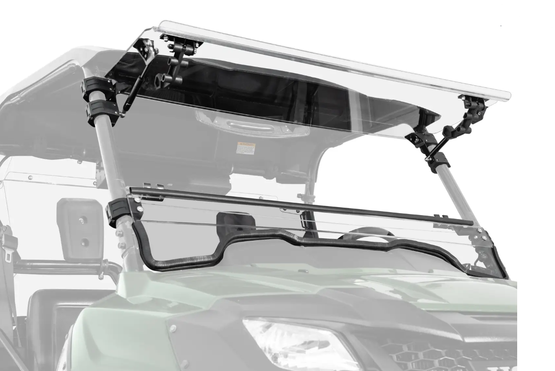 SuperATV Font Flip Windshield For Honda Pioneer 700 / 700-4 2014+