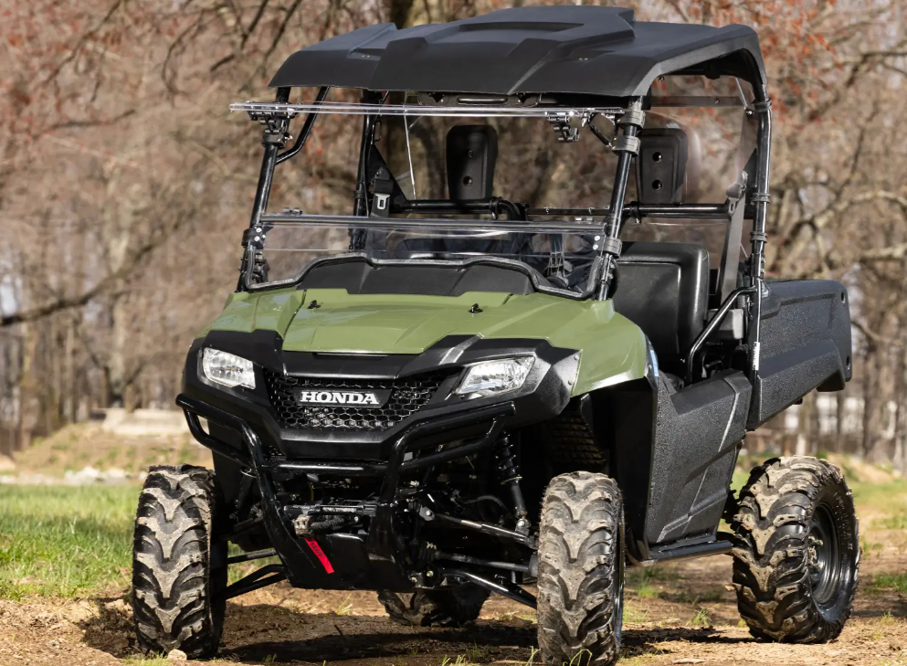 SuperATV Font Flip Windshield For Honda Pioneer 700 / 700-4 2014+ - Image 2