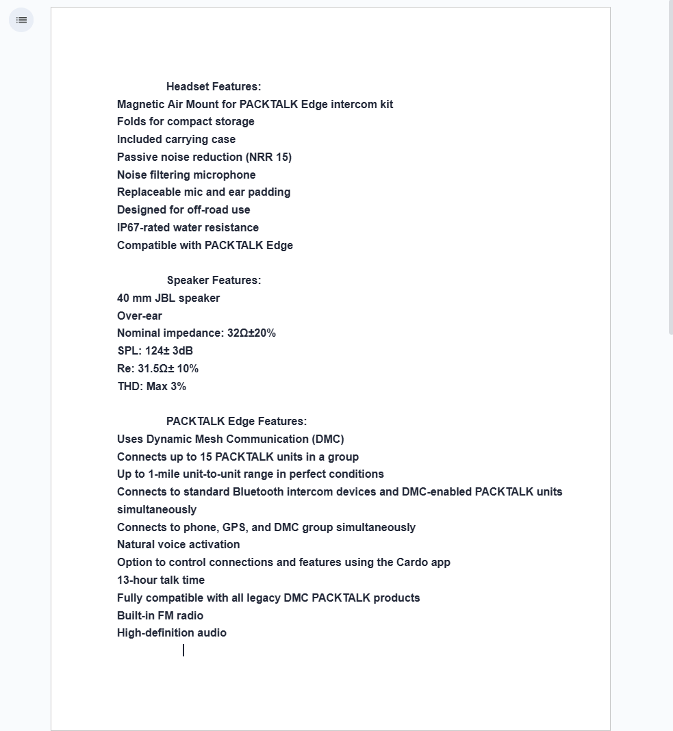 SuperATV Cardo Packtalk Edgephones Headset - Pair - Image 3