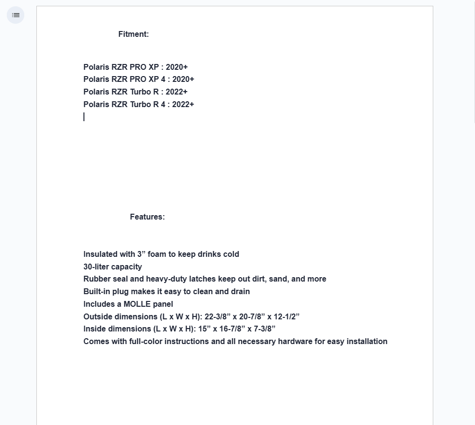Assault Industries Cooler/ Cargo Box For Polaris Turbo R/ RZR Pro XP - Image 10