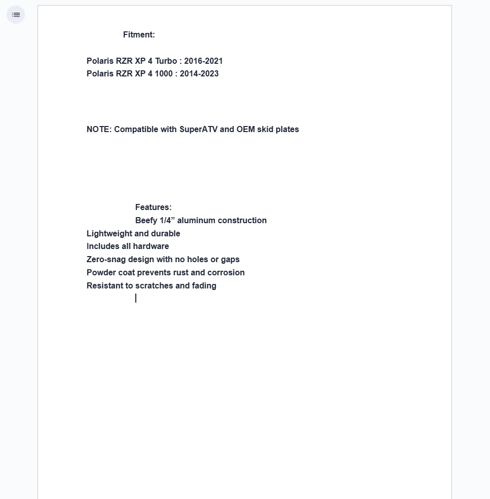 Assault Industries Rock Sliders For Polaris RZR XP 4 - Image 4