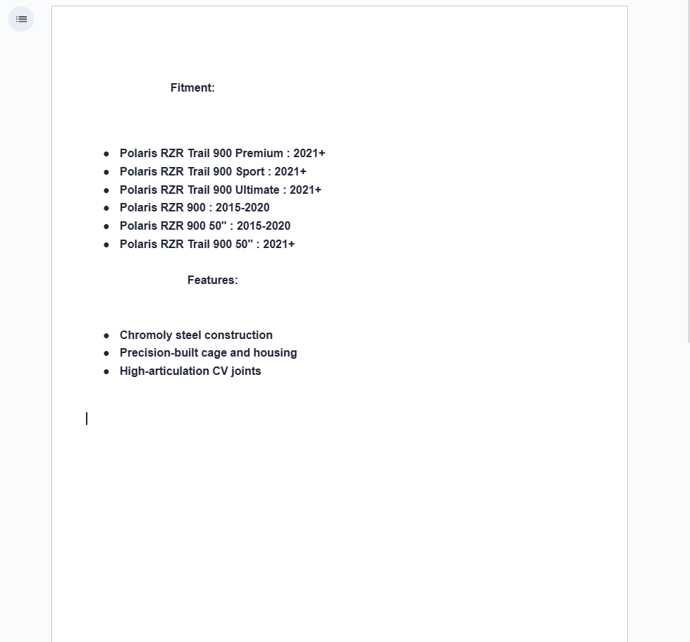 SuperATV ADR Front Axle For Polaris RZR 900 - Image 2