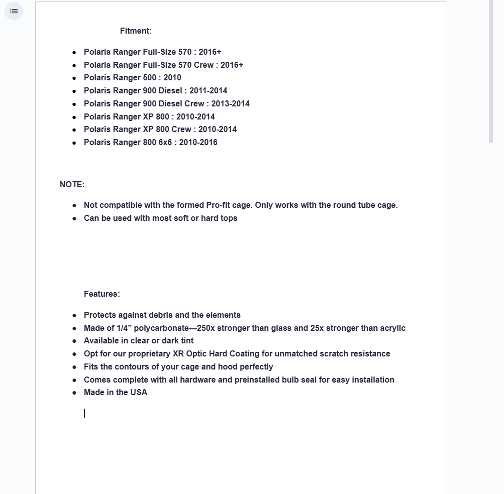 SuperATV Full Windshield For Polaris Ranger 500, 570, 900, 800, XP 800 - Image 11