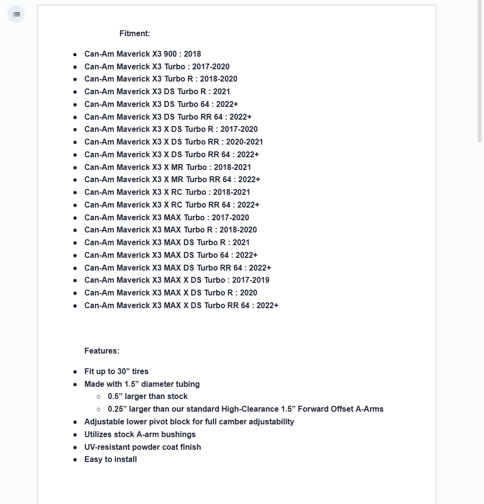 SuperATV Atlas Pro A-Arms For Can-Am Maverick X3 64" - Image 11
