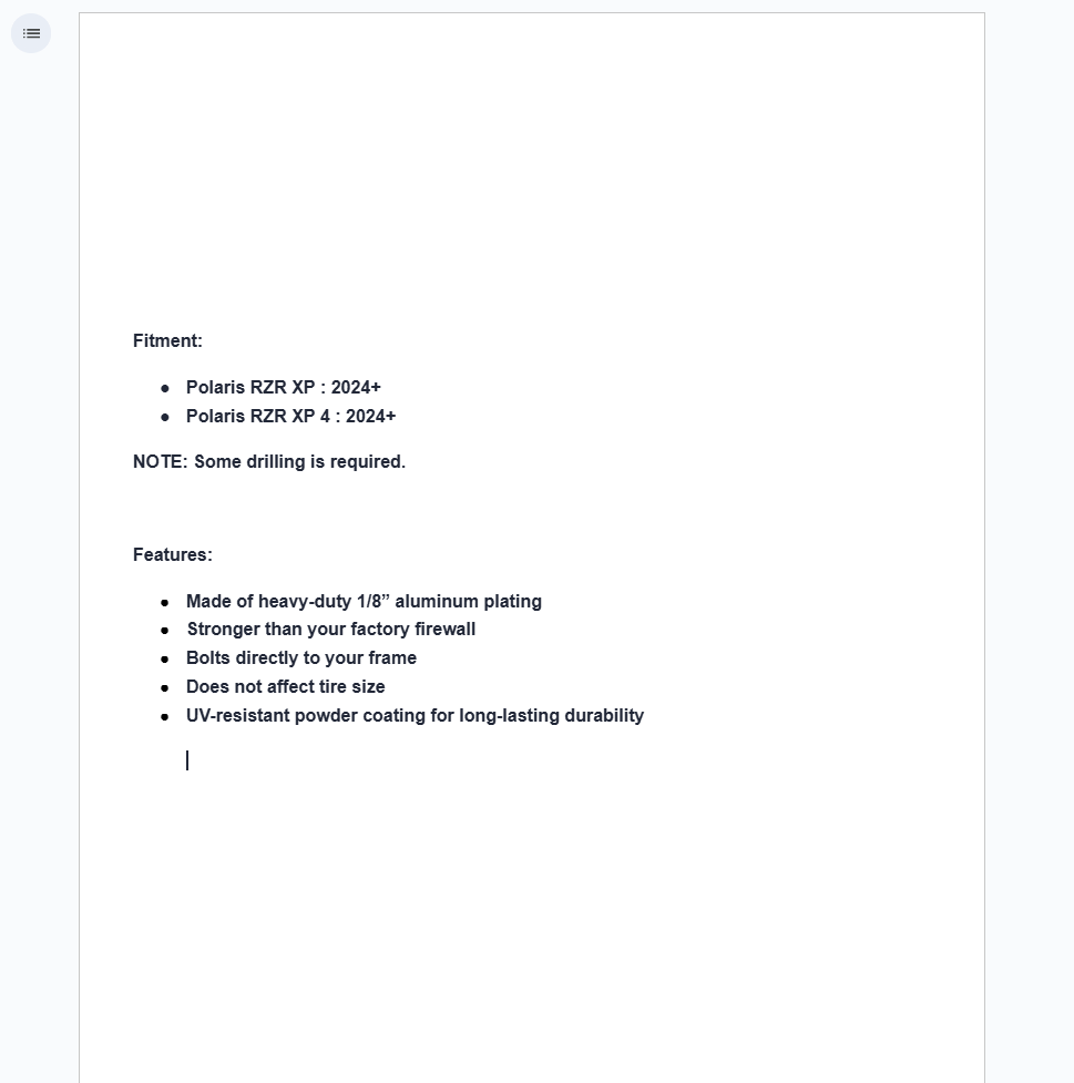 Assault Industries Inner Fender Guards For Polaris RZR XP 2024+ - Image 6