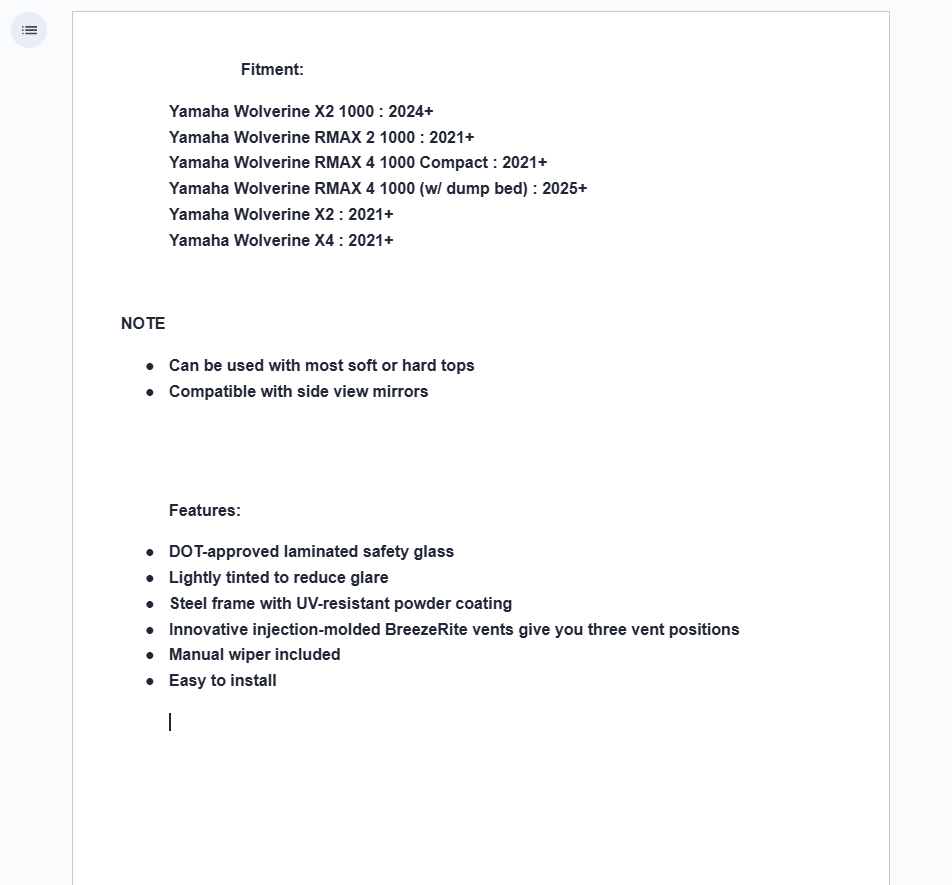 SuperATV Glass Windshield For Yamaha X2 1000, RMAX 2/4, X2/X4 - Image 7