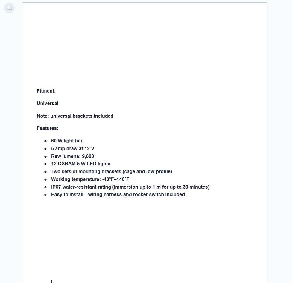 SuperATV Single Row Light Bar 12" - Universal - Image 4